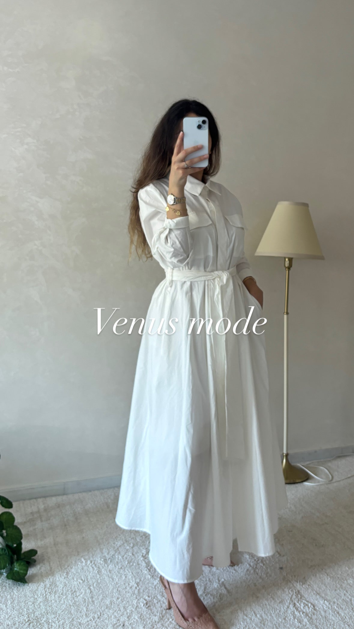 Robe Chemise Longue Blanche ✨