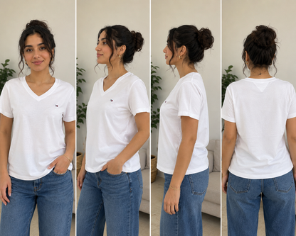 T-shirt Col V