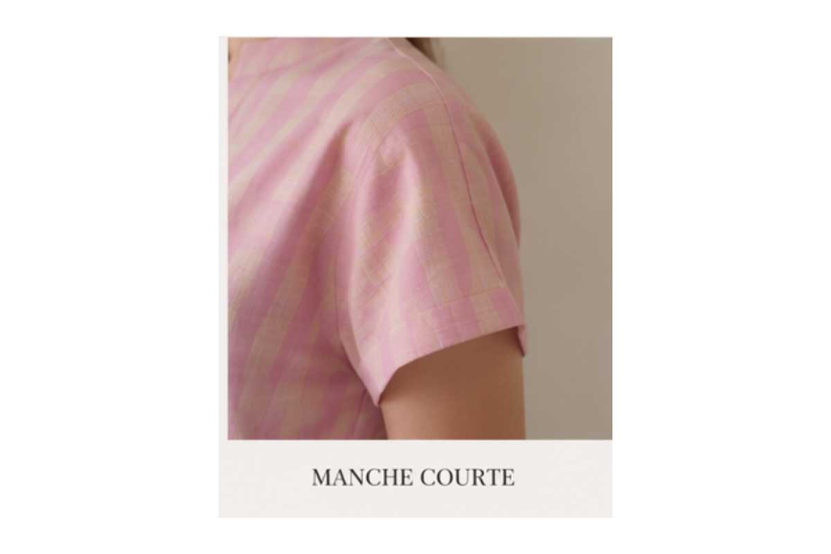 Robe Longue  Rose à Carreaux