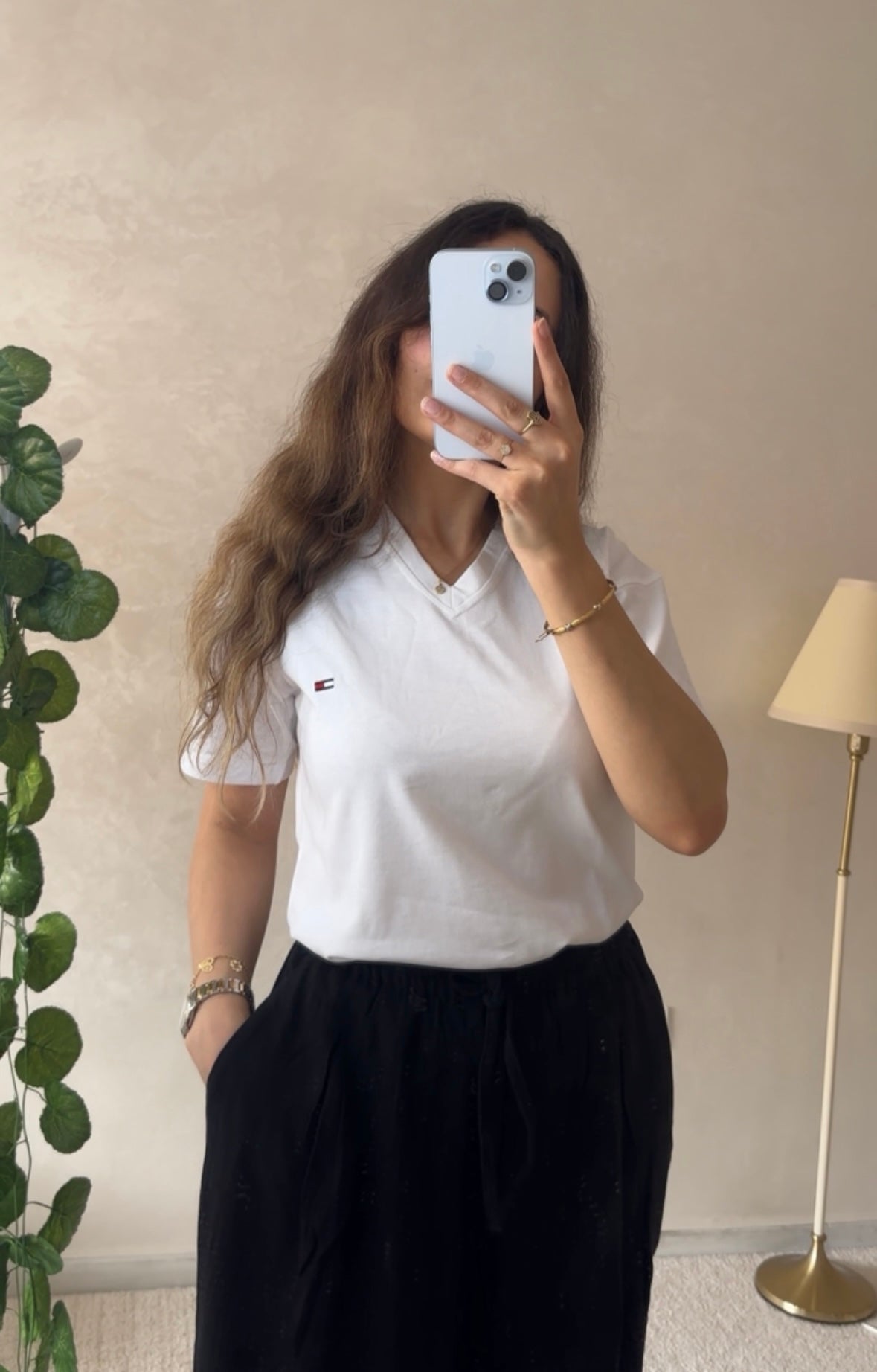 T-shirt Col V