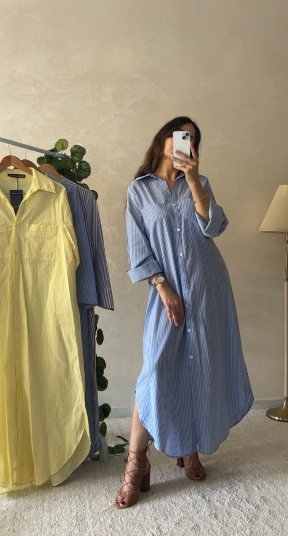 ROBE CHEMISE RAYÉE