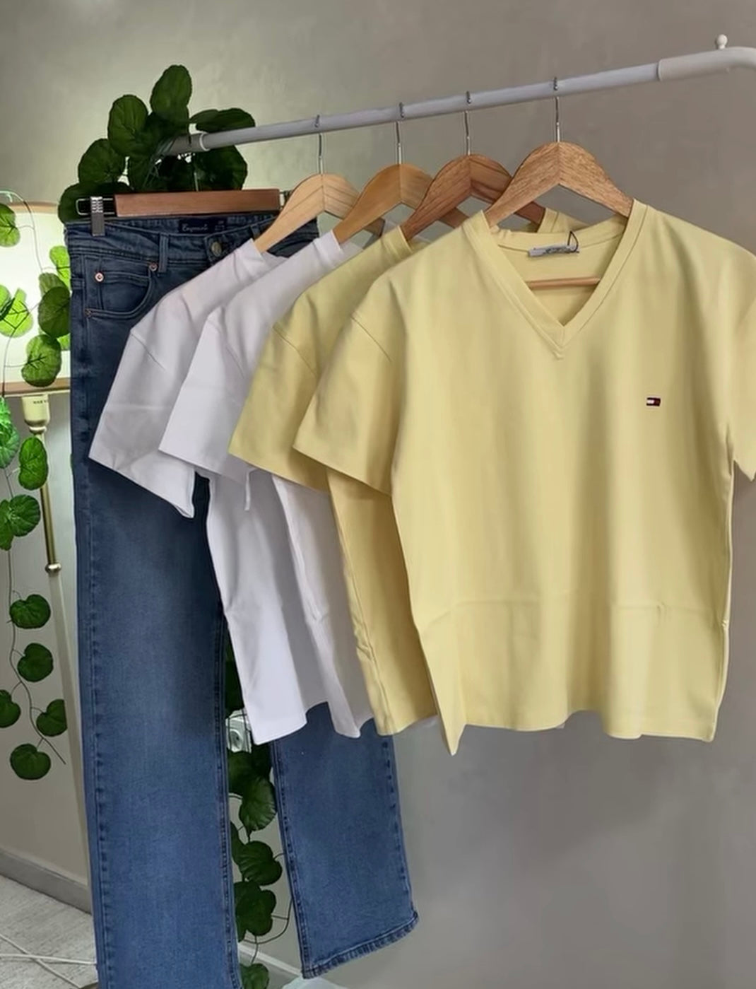 T-shirt Col V