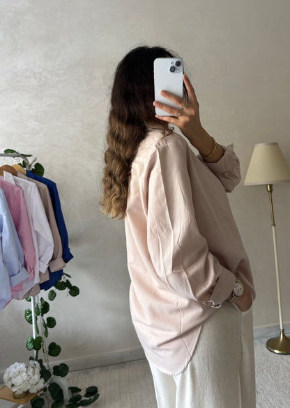 Chemise en Tissu Piqué de Coton