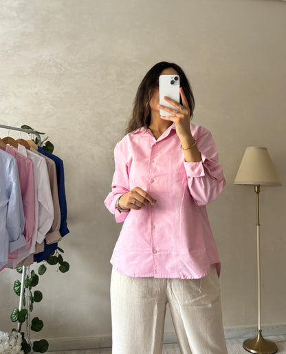 Chemise en Tissu Piqué de Coton