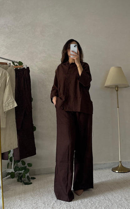Ensemble en lin fluide