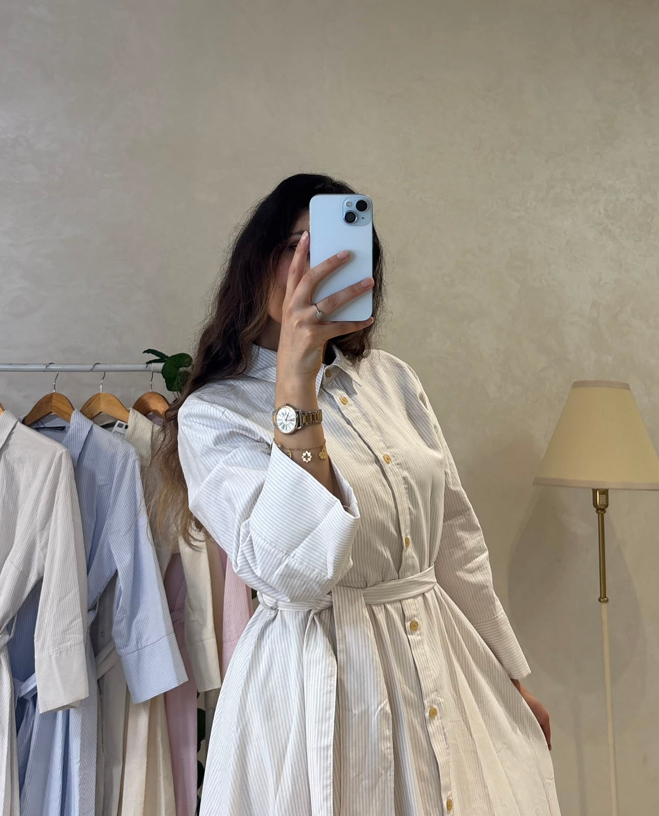Robe Chemise Rayée- HARMONIE